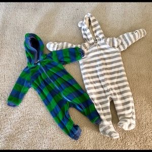 Winter zip-up footies for your littles.